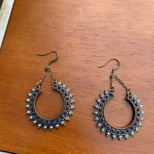 Bohemian Brass Hoops